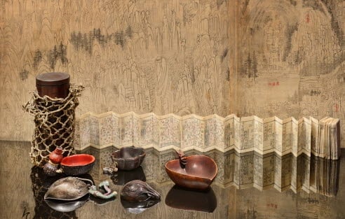 '표주박으로 목축이며 금강산을 내려 보다'
표주박·찬합·수진일용방, 조선 후기, 국립민속박물관 소장 /사진제공=국립민속박물관