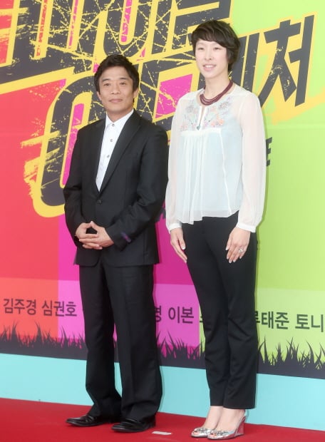 '파이널 어드밴처' 제작설명회 당시 심권호(사진 왼쪽)./사진=홍봉진 기자