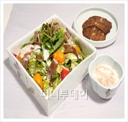 쇠고기산적 과일샐러드