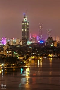 '롯데센터 하노이' 야간 풍경. /사진제공=롯데건설