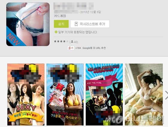 성인용 고스톱은 단순 고스톱이 아닌 성인 콘텐츠, 동영상 등을 포함하고 있다/사진=구글플레이 캡쳐