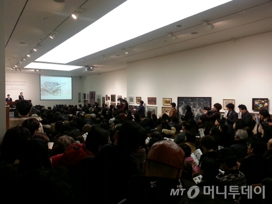 11일 오후 4시부터 서울 강남 신사동 K옥션 경매장에서 열린 '전재국 미술품 컬렉션' 현장 /사진=이언주 기자