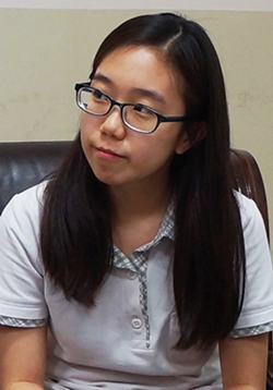 자카르타한국국제학교 학생회장 고원복양(19). /사진=서진욱 기자.