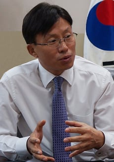 김승익 자카르타한국국제학교 교장. /사진=서진욱 기자.