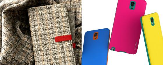 캐시미어 소재를 입힌 니트 다이어리(좌)와 다양하게 색상을 조합할 수 있는 교체형 케이스 / 사진=케이디랩 제공