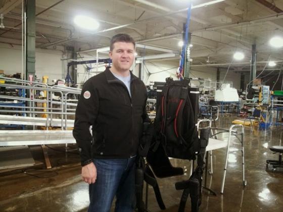 리스 안골드 엑소바이오닉스 공동창업자 겸 CTO는 "인간한계를 넘어서는 혁신을 웨어러블 로봇을 통해 만들고 싶다"고 말했다. /캘리포니아 리치몬드=유병률기자