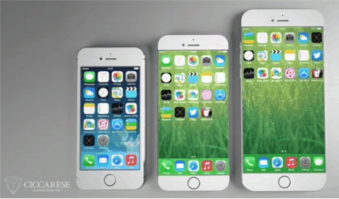 '아이폰6'에 관한 루머를 바탕으로 이탈리아 디자이너 페데리코 시카레스(Federico Ciccarese)가 만든 디자인들/사진출처:Federico Ciccarese / 씨넷(Cnet)