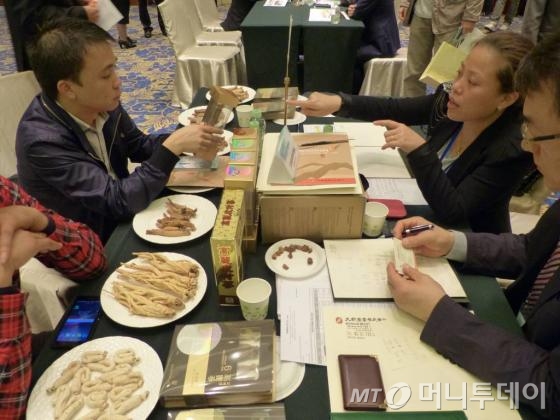 26일 중국 광저우 동방호텔에서 열린 대중 농수산식품 수출 상담회 모습