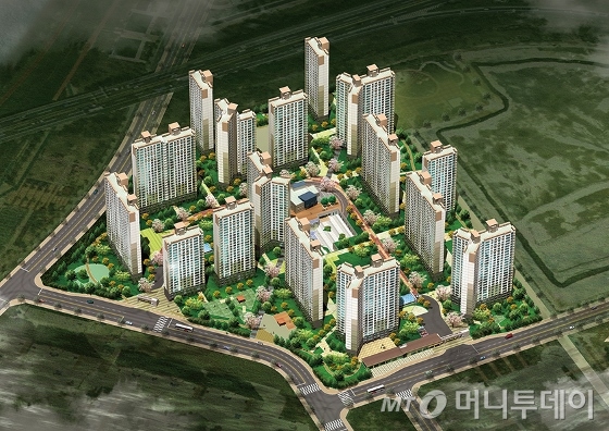 경남 양산시 물금택지지구 13블록 '남양산역 반도유보라 5차' 조감도. / 자료제공=반도건설