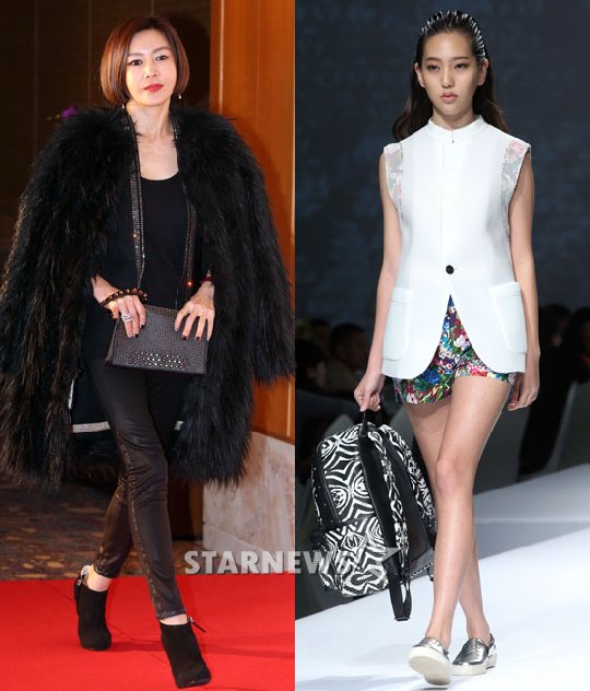 배우 황신혜와 그의 딸 모델 이진이./사진=임성균 기자