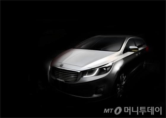 기아차가 11일 공개한 신형 카니발 정측면 모습./사진제공=기아자동차