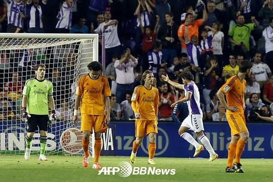 올 시즌 리그 우승이 어려워진 레알 마드리드. /사진=AFPBBNews