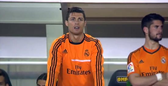 후반 40분 실점 이후 초조한 눈빛을 보이는 호날두. /사진=유투브 영상 캡처