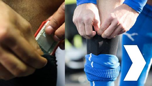 센서를 착용하고 있는 운동선수들/사진제공=SAP