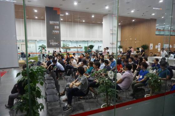 지난 5일부터 6일까지 서울 광화문 드림엔터에서 무박2일 '도심 속 창업캠프'가 열렸다./사진=드림엔터 제공