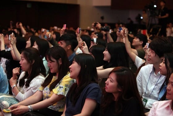 4일 서울 서초동 삼성전자 사옥에서 열린 '2014 영삼성 홈커밍데이'에 600여 명의 활동가가 참석했다. /사진 제공=삼성그룹