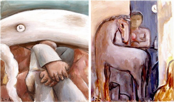 이제하 시인의 '구름의 초상'(왼쪽)과 '문 밖의 말' /사진제공=시민청