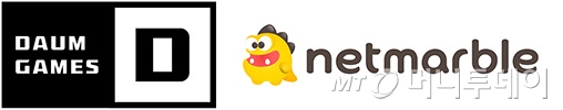 다음게임(왼쪽)과 CJ넷마블 로고/사진=각사