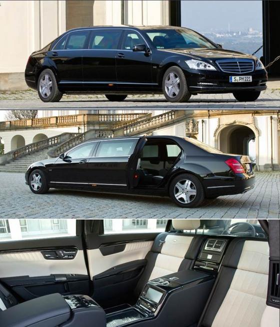 메르세데스-벤츠 'S600 풀만 가드'/사진=메르세데스 벤츠 홈페이지