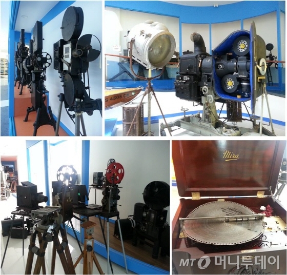 오는 30일 개관하는 강릉시 소재 '월드 베스트 영화박물관'에서는 설립자인 손성목 관장이 55년간 전세계에서 수집한 영사기, 촬영기, 영화관련 소품 등을 볼 수 있다. /사진=이언주 기자