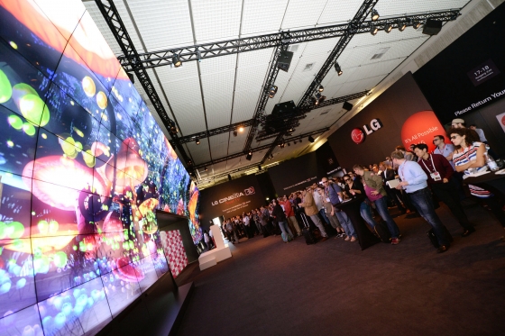 지난해 열린 유럽최대가전전시회 'IFA2013'에 마련한 LG전자 전시장./사진제공=LG전자