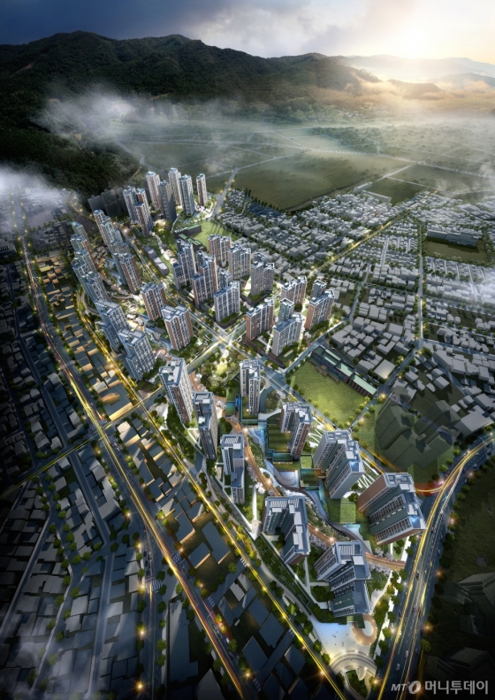 성남금광1구역 조감도./사진제공=대림산업