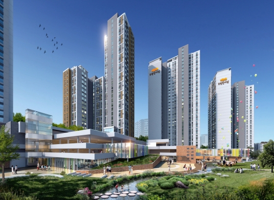 성남금광1구역 조감도./사진제공=대림산업
