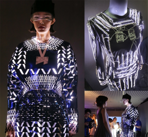 웨어러블 패션을 위한 옷감형 태양전지 세부구조