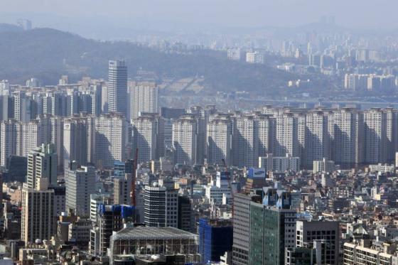 강남 아파트 단지 반포 자이 아파트 일대