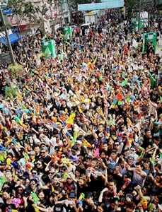 지난 7월 열린 제2회 신촌 물총축제 /사진제공=무언가