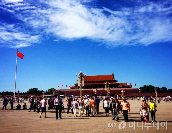 베이징 천안문광장. 패키지여행에서도 빠지지 않는 대표 관광지다/사진=이지혜 기자