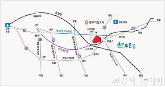 원주 물류허브망/자료=강원도