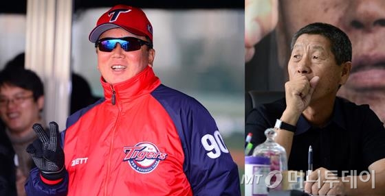 선동렬 감독(왼쪽)과 김성근 감독/사진=뉴스1