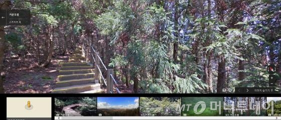 구글 트렉커로 촬영돼 제작된 구글 스트리트뷰 영상. 마우스로 좌우 365도 돌리면 마치 현장에 가 있는 것처럼 생생한 영상을 볼 수 있다.