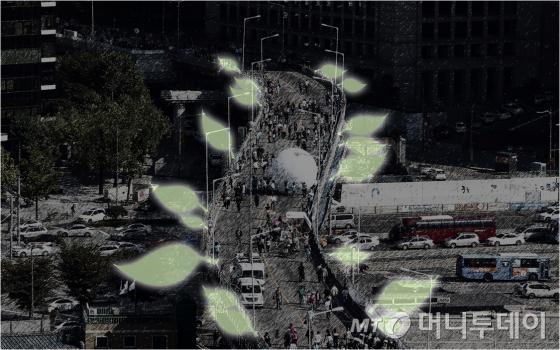 우수상을 차지한 ‘서울 착한 길 모두가 맨발, 모두가 흙손’ 작품.