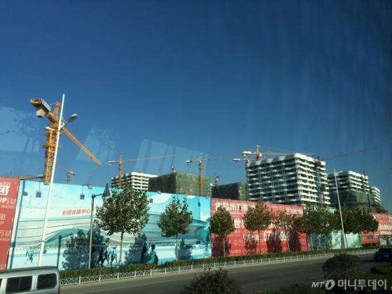 완다그룹이 건설중인 영화테마파크 현장 /사진=임동욱 기자