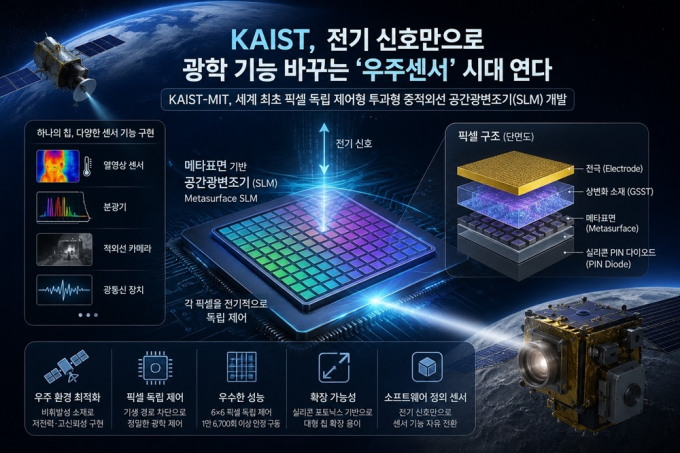 KAIST-MIT, '우주 환경 최적화' 소자 개발…멀티 센서 만든다