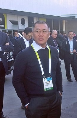'CES 2015'에 참석한 정의선 현대차 부회장/사진=장시복 기자