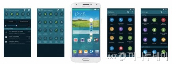 삼성 UX는 새롭지만 익숙한 경험을 중시한다. 써클 아이콘이 실행된 삼성 스마트폰<br>