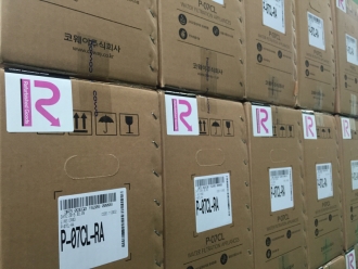 코웨이 포천공장에서 리퍼브 제품들이 출고를 기다리고 있다. /사진제공=코웨이