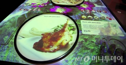 런던 이나모 레스토랑, 인터랙티브 테이블