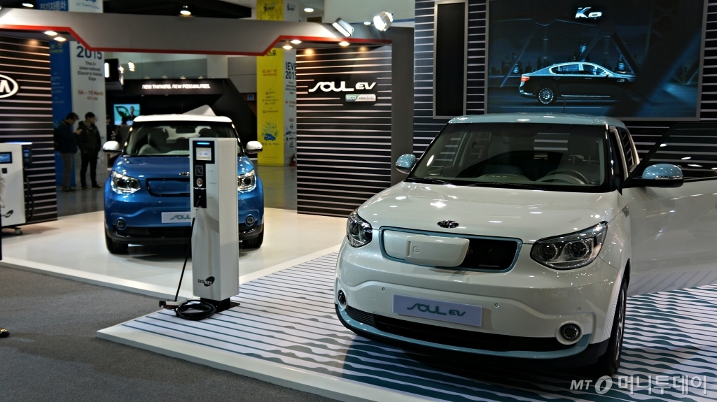 기아자동차 전기차 소울 ev./사진=박상빈 기자