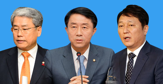 사진 왼쪽부터 김동철, 조정식, 최재성 의원