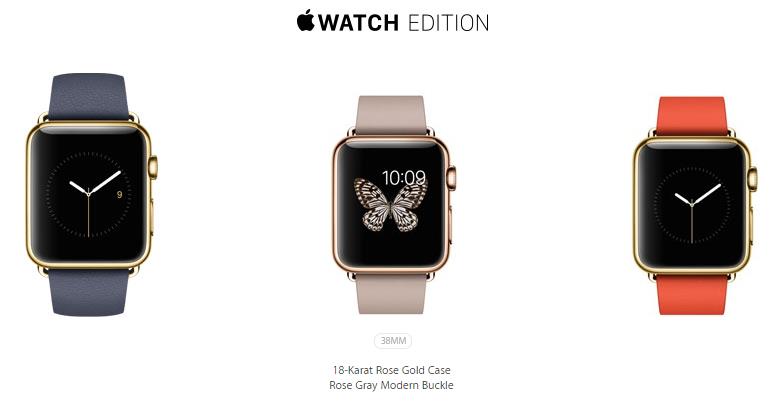 명품을 지향한 애플워치 골드에디션. 가격이 1만달러(약 1100만원) 이상이다./사진=애플 웹사이트 캡쳐