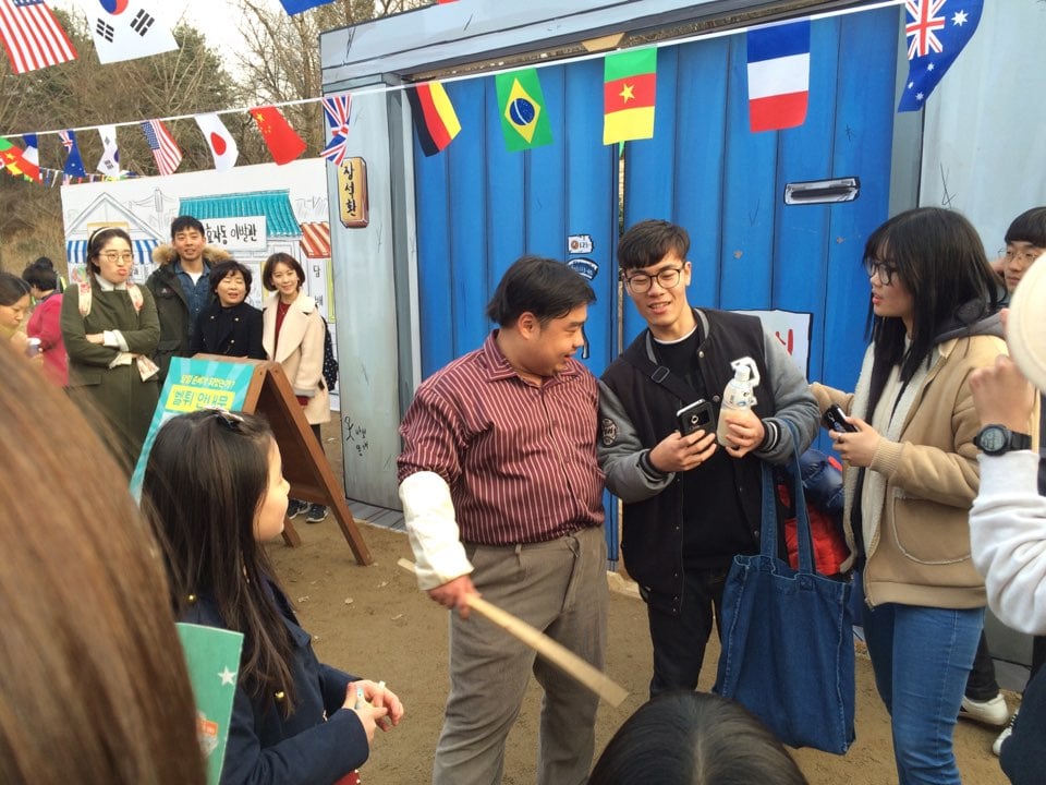 한국민속촌에서 '이놈아저씨'로 활약 중인 윤태영씨./ 사진=김종훈 기자