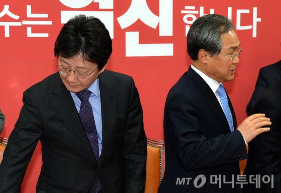 유승민 새누리당 원내대표(왼쪽)와 우윤근 새정치민주연합 원내대표/ 사진=뉴스1