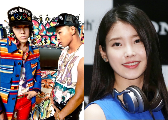 지드래곤과 태양, 아이유 / 사진=스타뉴스, YG엔터테인먼트