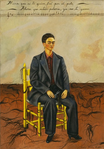 프리다 칼로, 짧은 머리의 자화상(Self-Portrait With Cropped Hair)/ 사진=네이버, MOMA