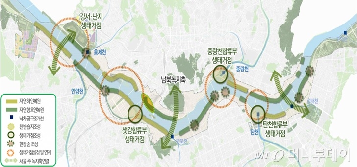 한강 자연성 회복 개념도/사진제공=서울시