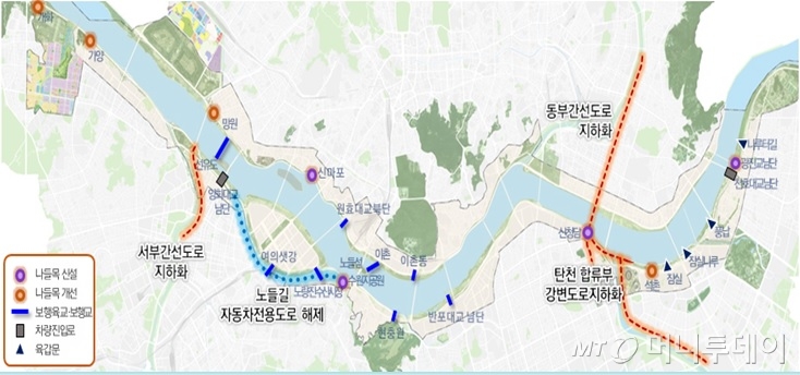 한강과 도시 연계계획/사진제공=서울시